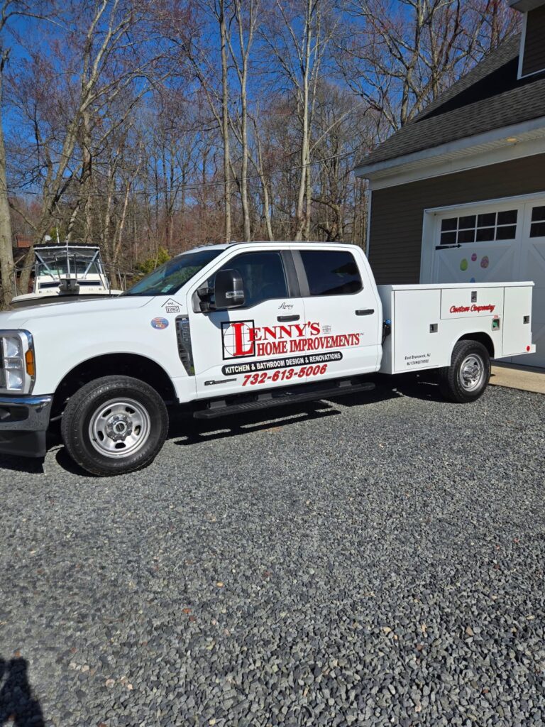 Main work truck equipment for professional home improvements by Lenny’s Home Improvements